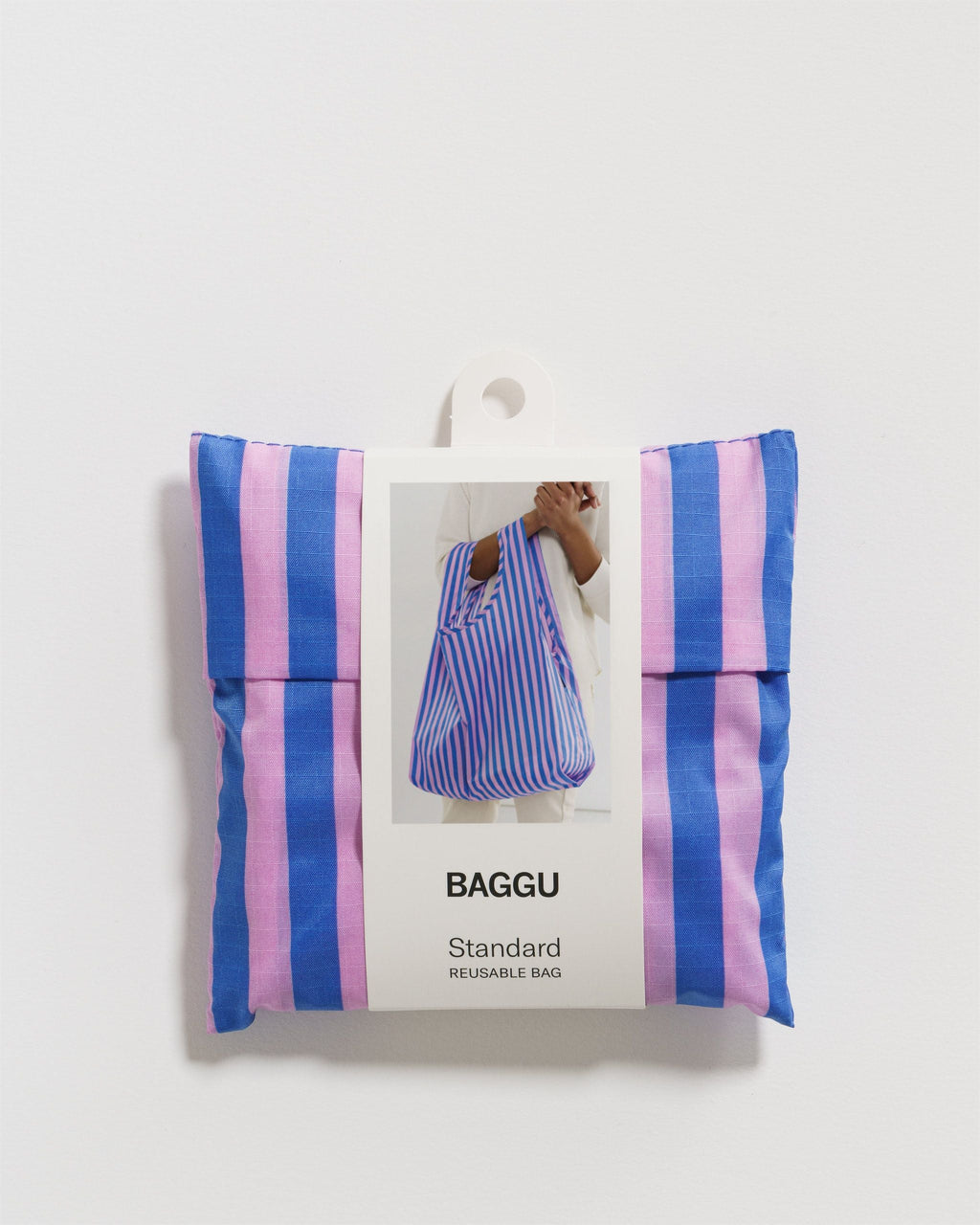 Standard Baggu - Stripe-Pink and Blue