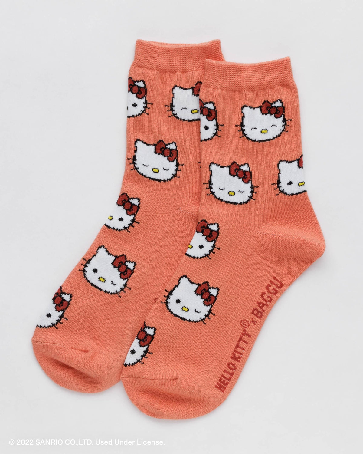 Crew Sock - Hello Kitty Persimmon