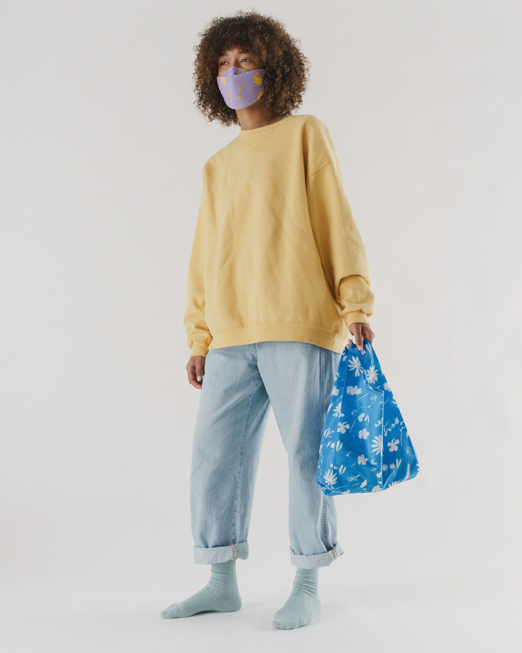 Baby Baggu - Floral Sun Print Blue