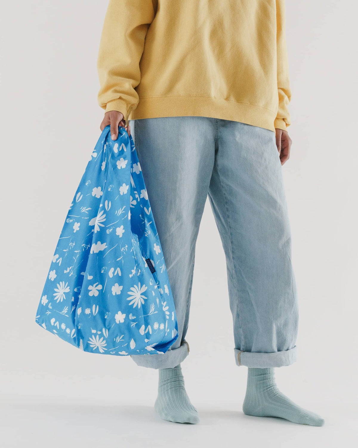 Standard Baggu - Floral Sun Print Blue