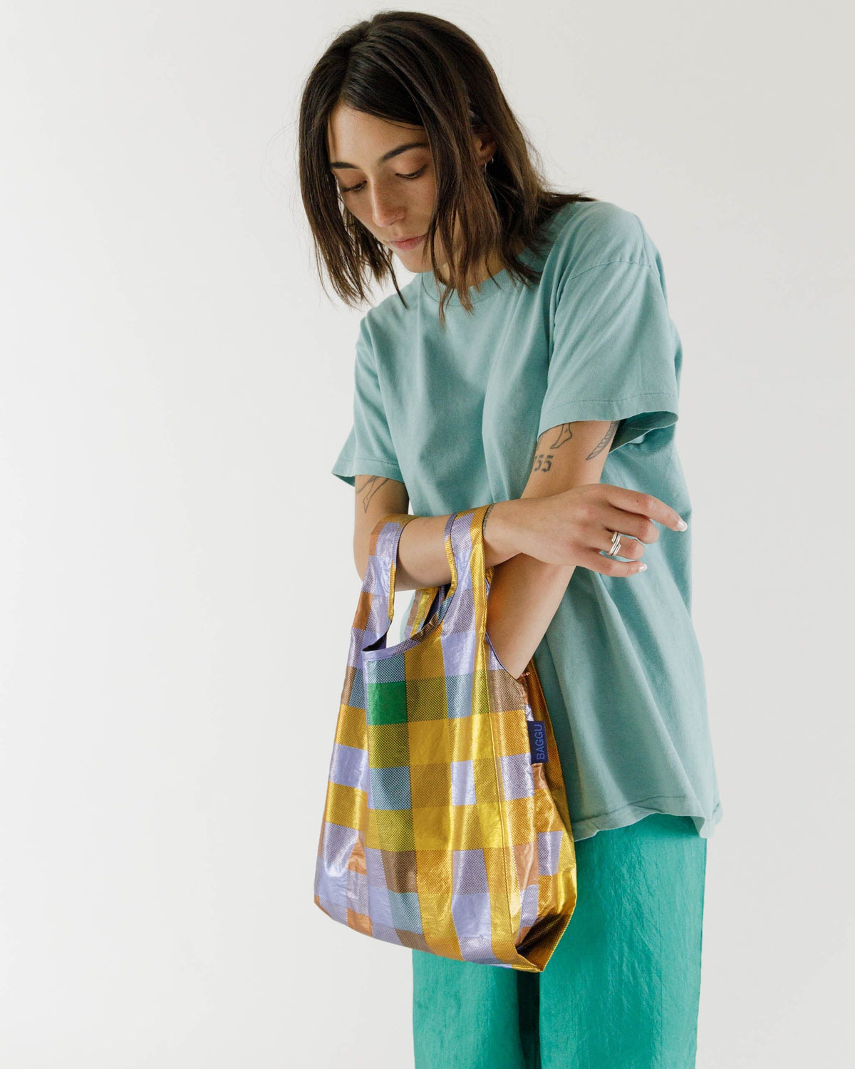Baby Baggu - Madras Metallic