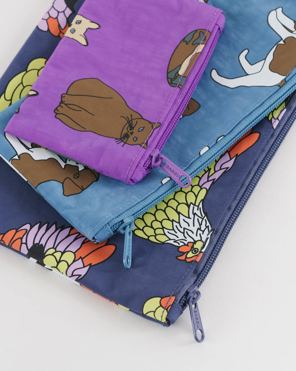 Flat Pouch Set - Garden Pets