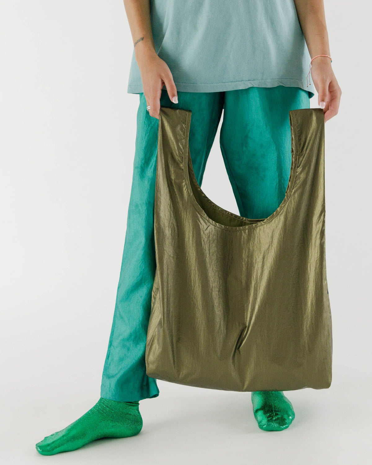Standard Baggu - Brass Metallic