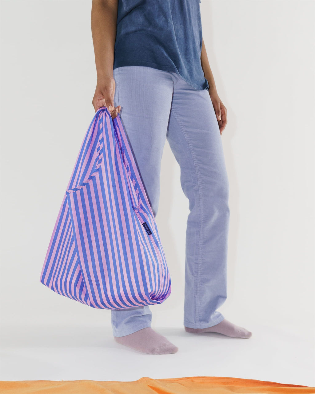 Standard Baggu - Stripe-Pink and Blue