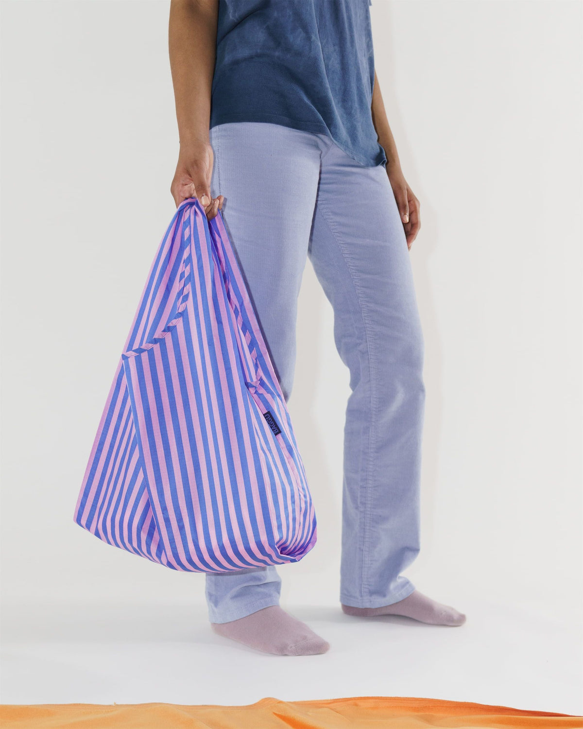 Standard Baggu - Stripe-Pink and Blue