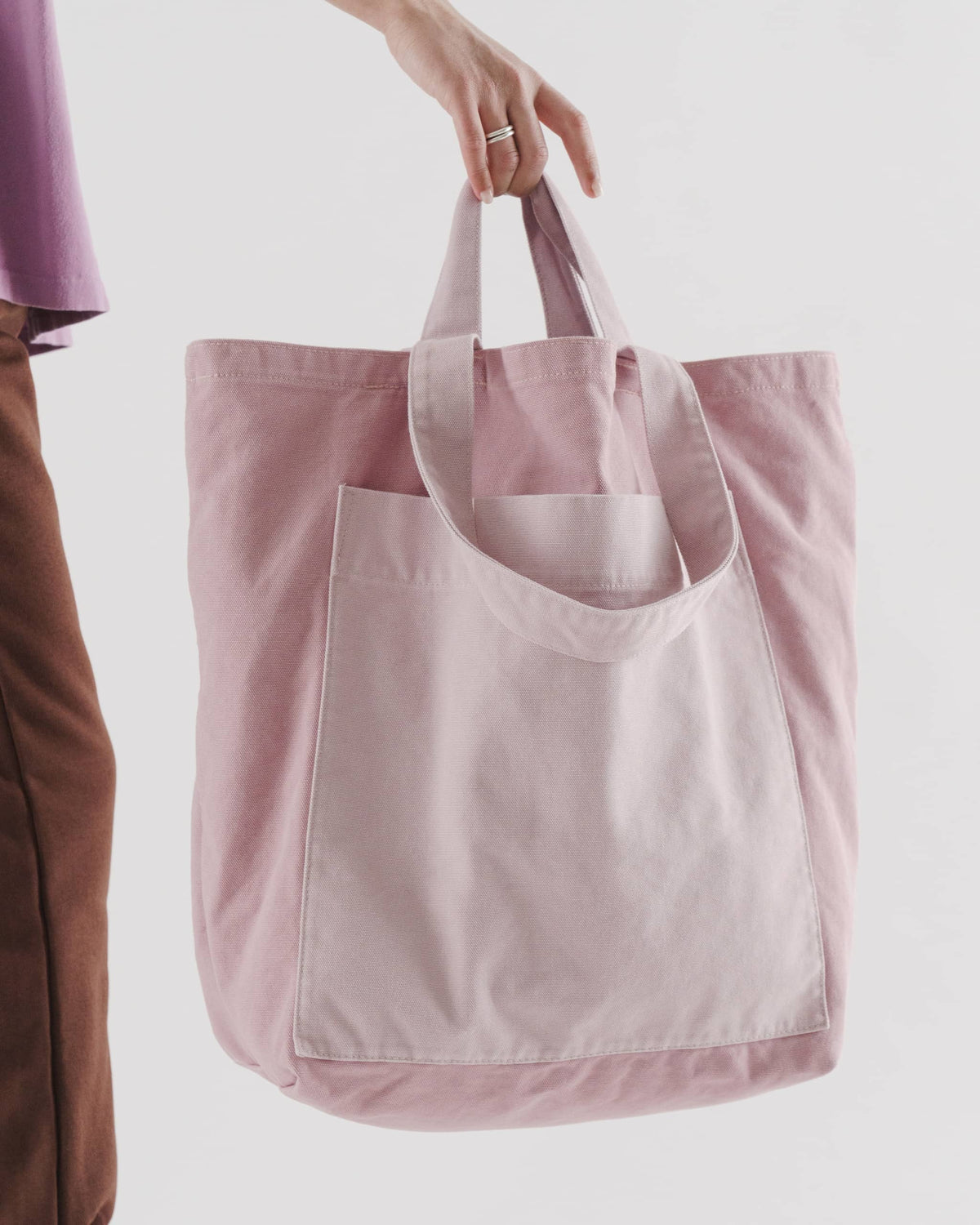 Giant Pocket Tote - Deadstock Rose Block
