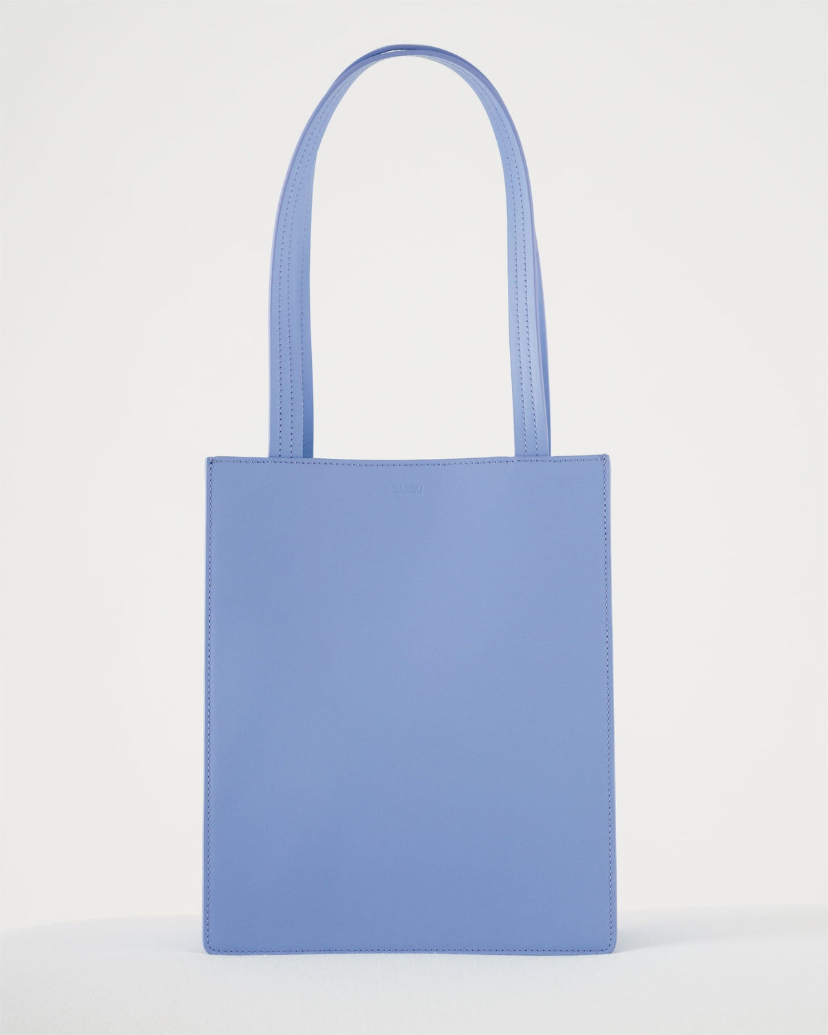 Medium Leather Tote - Soft Blue