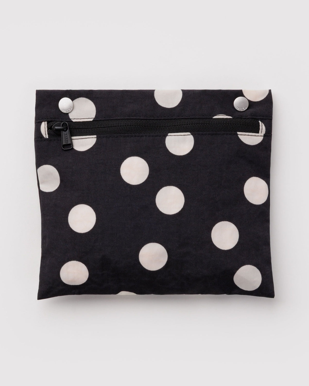 Everyday Cloud Bag - Black and Cream Polka Dot