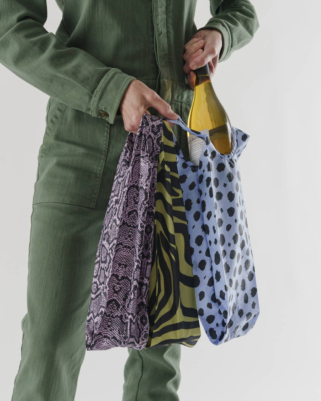 Wine Baggu Set of 3 - Animal Print