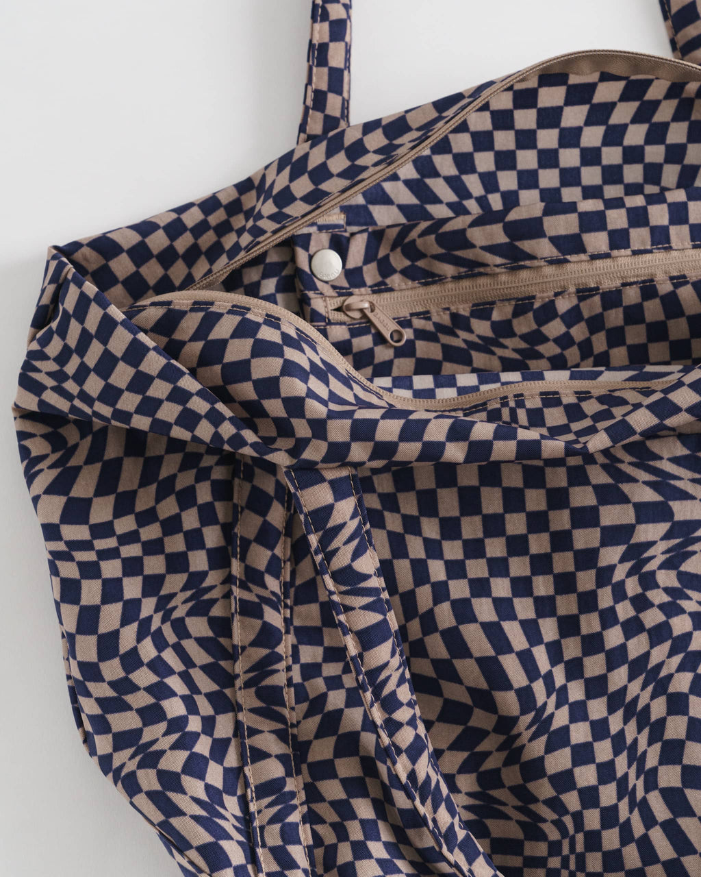 Cloud Bag - Indigo Trippy Checker