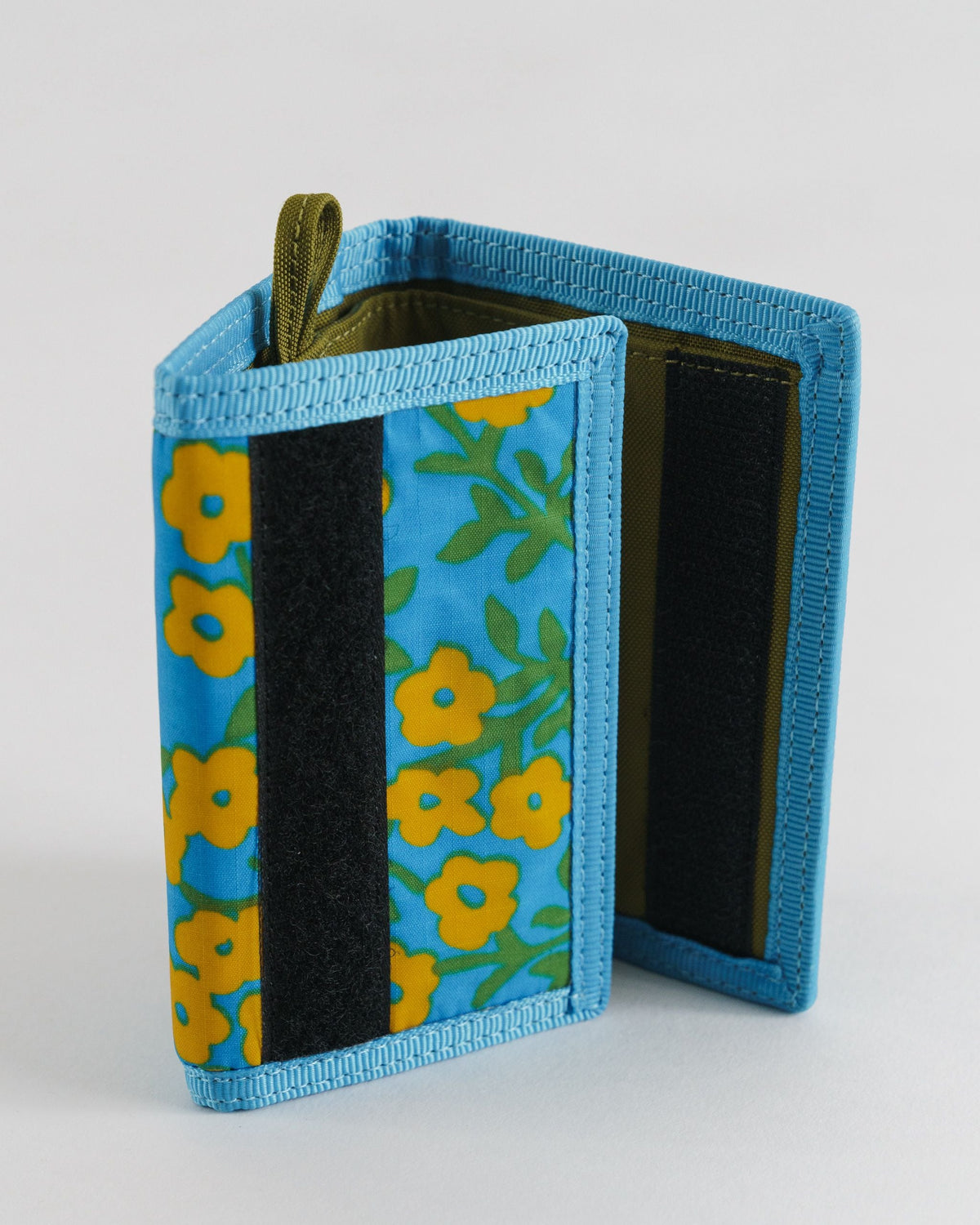Nylon Wallet - Blue Calico Floral