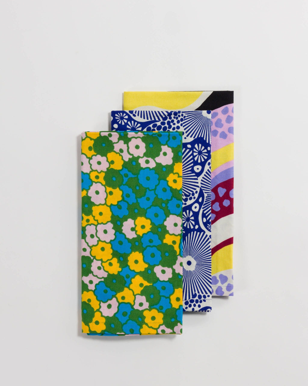 Reusable Cloth Set - Woodblock Mix