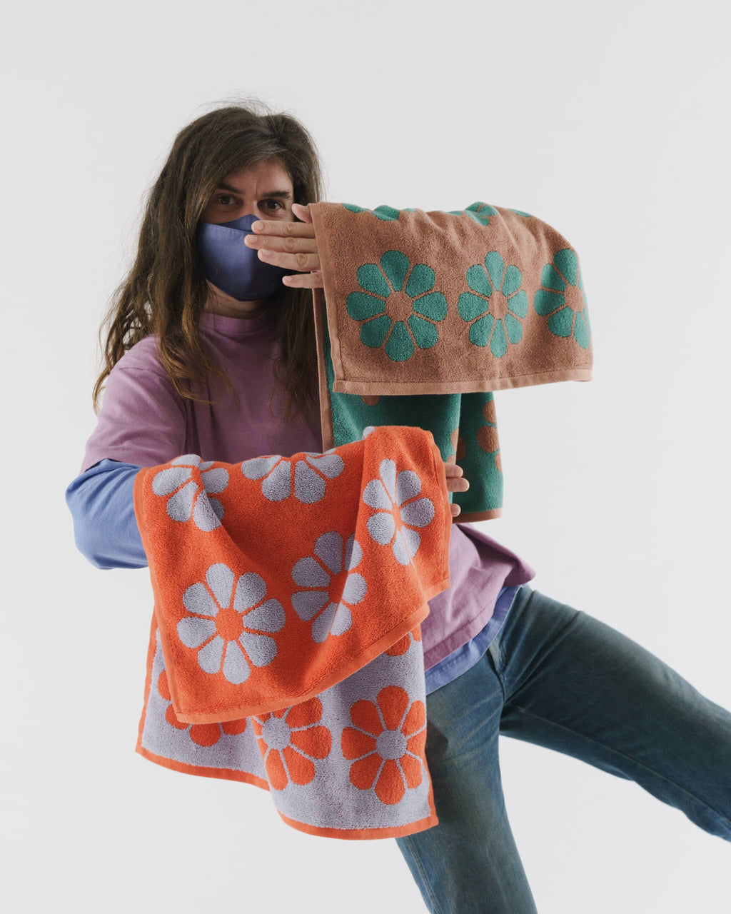 Hand Towel Set of 2 - Daisy Mix